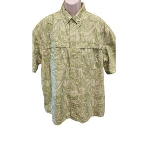 Duluth XL TALL XLT green NWOT hawaiin vented fishing shirt outdoor cooling top